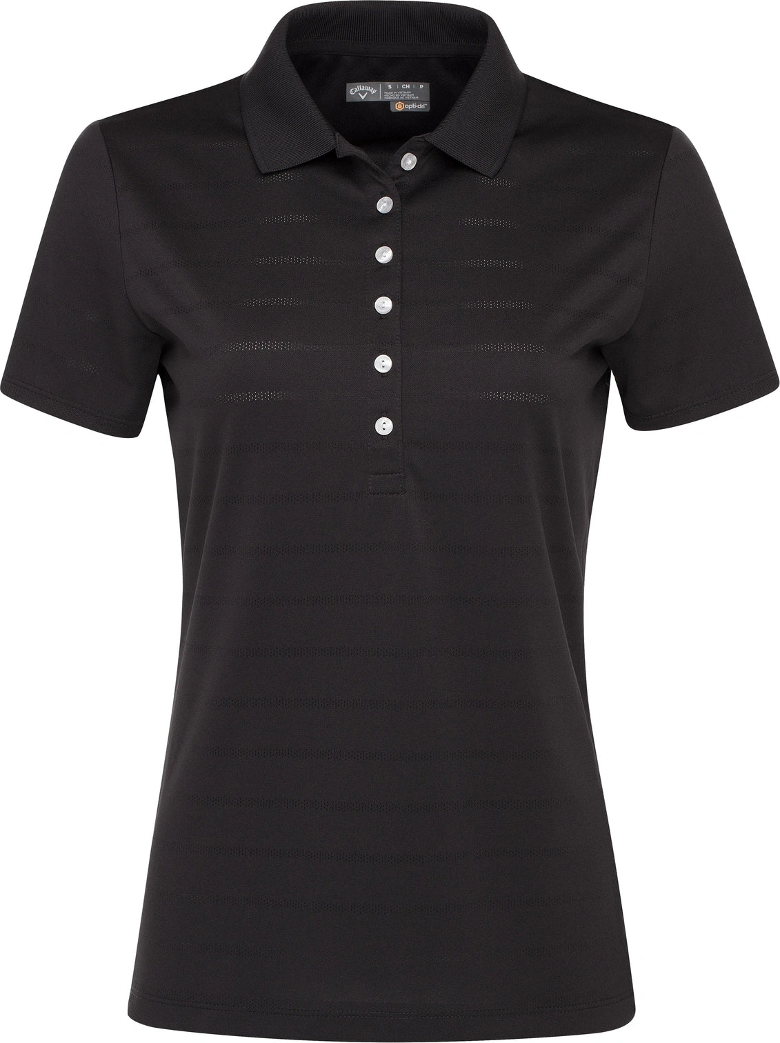 Callaway Golf Cgw437 Opti-vent Open Mesh Polo - Black