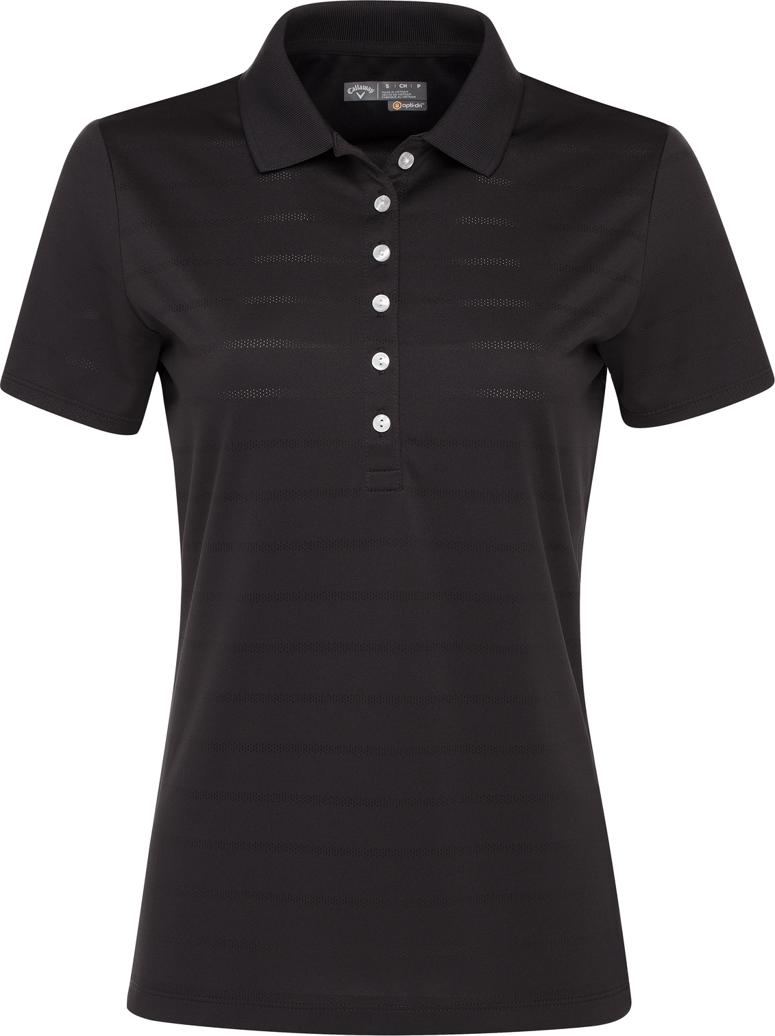 Callaway Golf Cgw437 Opti-vent Open Mesh Polo - Black