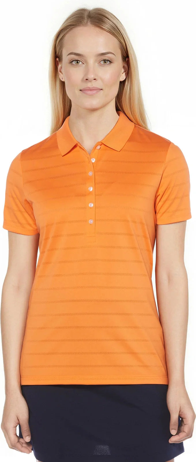 Callaway Golf Cgw437 Opti-vent Open Mesh Polo - Carrot - Ladies m