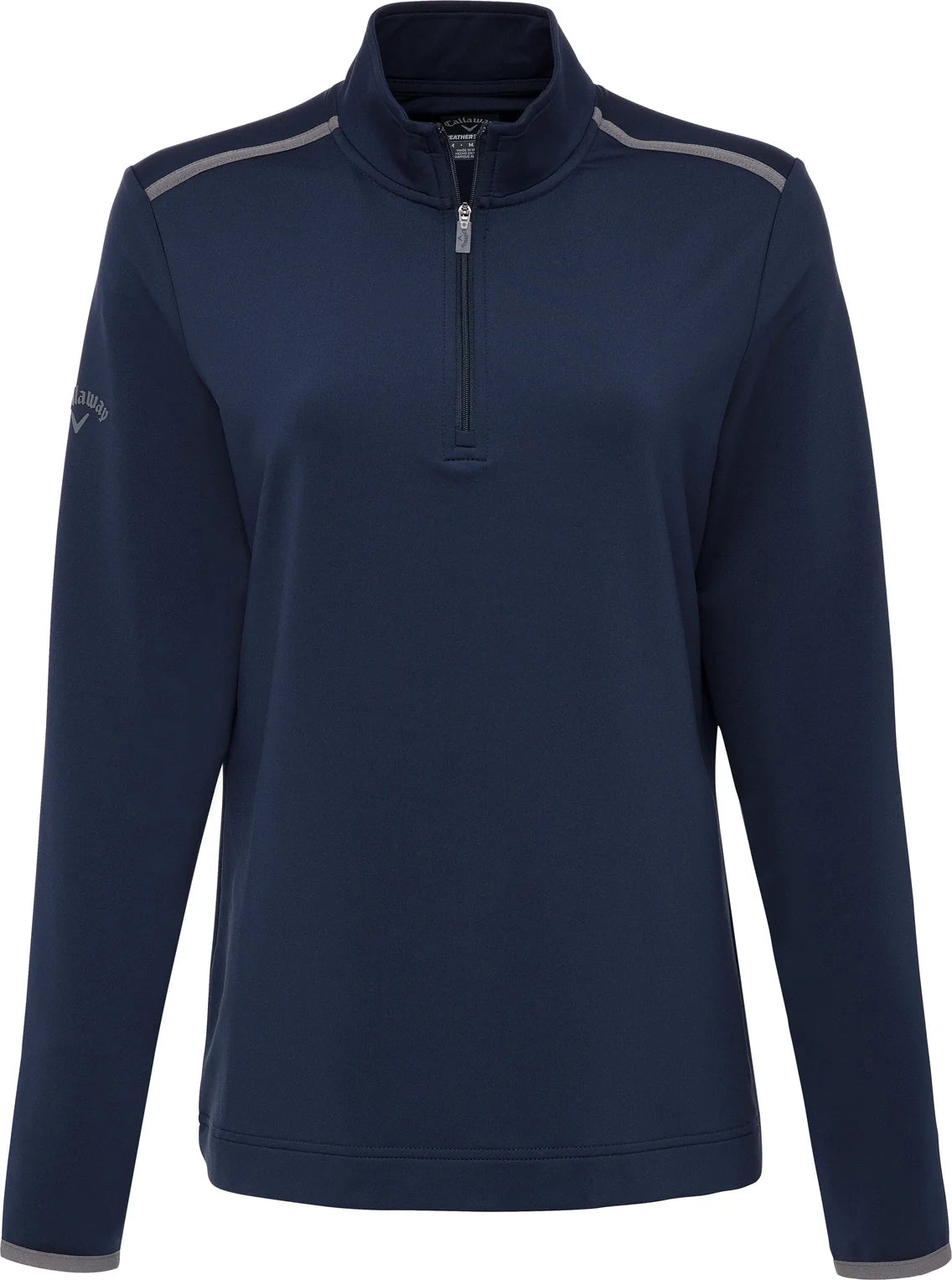 Callaway Golf Cgw509 Long Sleeve Opti-shield 1/4-zip Mock Pullover - Peacoat