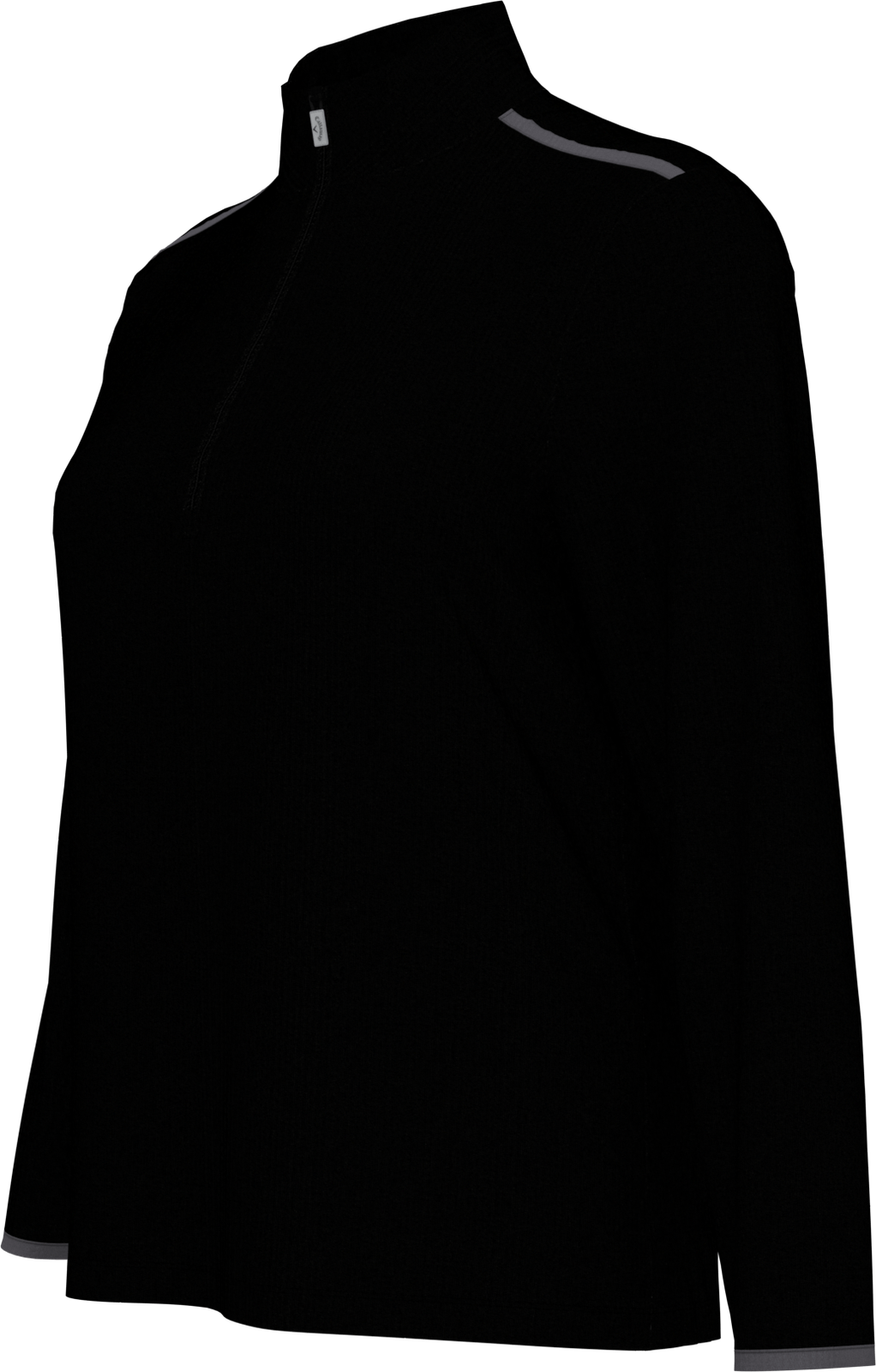 Callaway Golf Cgw509 Long Sleeve Opti-shield 1/4-zip Mock Pullover - Black