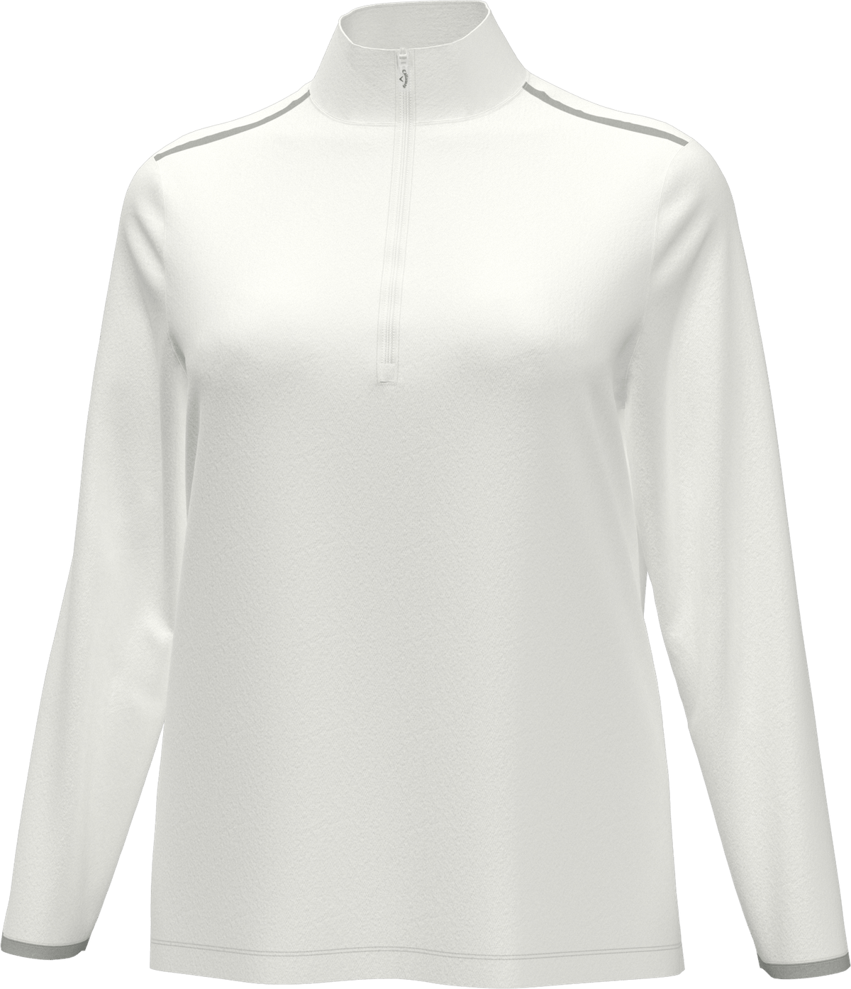 Callaway Golf Cgw509 Long Sleeve Opti-shield 1/4-zip Mock Pullover - White