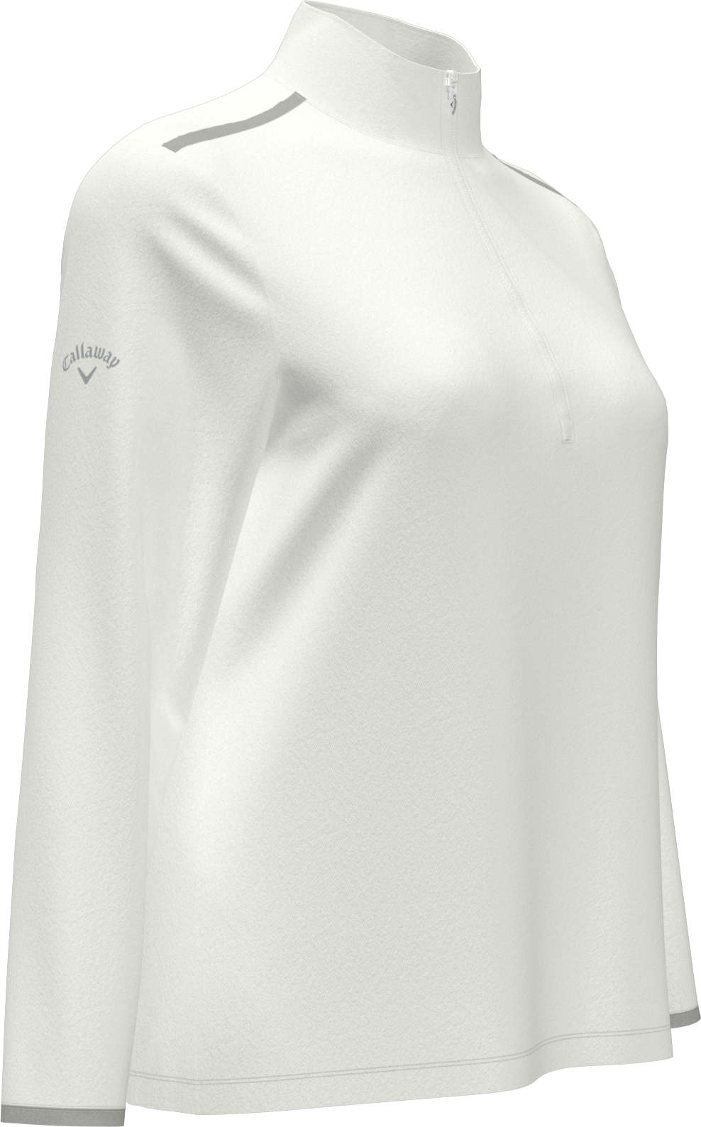 Callaway Golf Cgw509 Long Sleeve Opti-shield 1/4-zip Mock Pullover - White