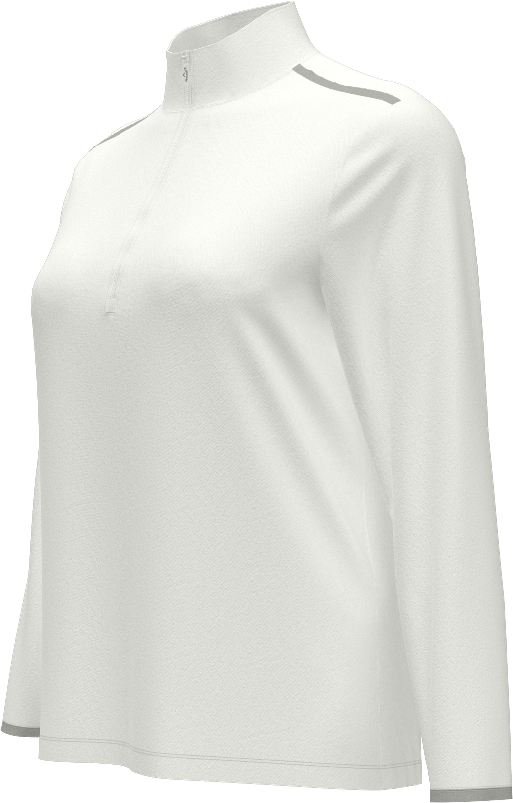 Callaway Golf Cgw509 Long Sleeve Opti-shield 1/4-zip Mock Pullover - White