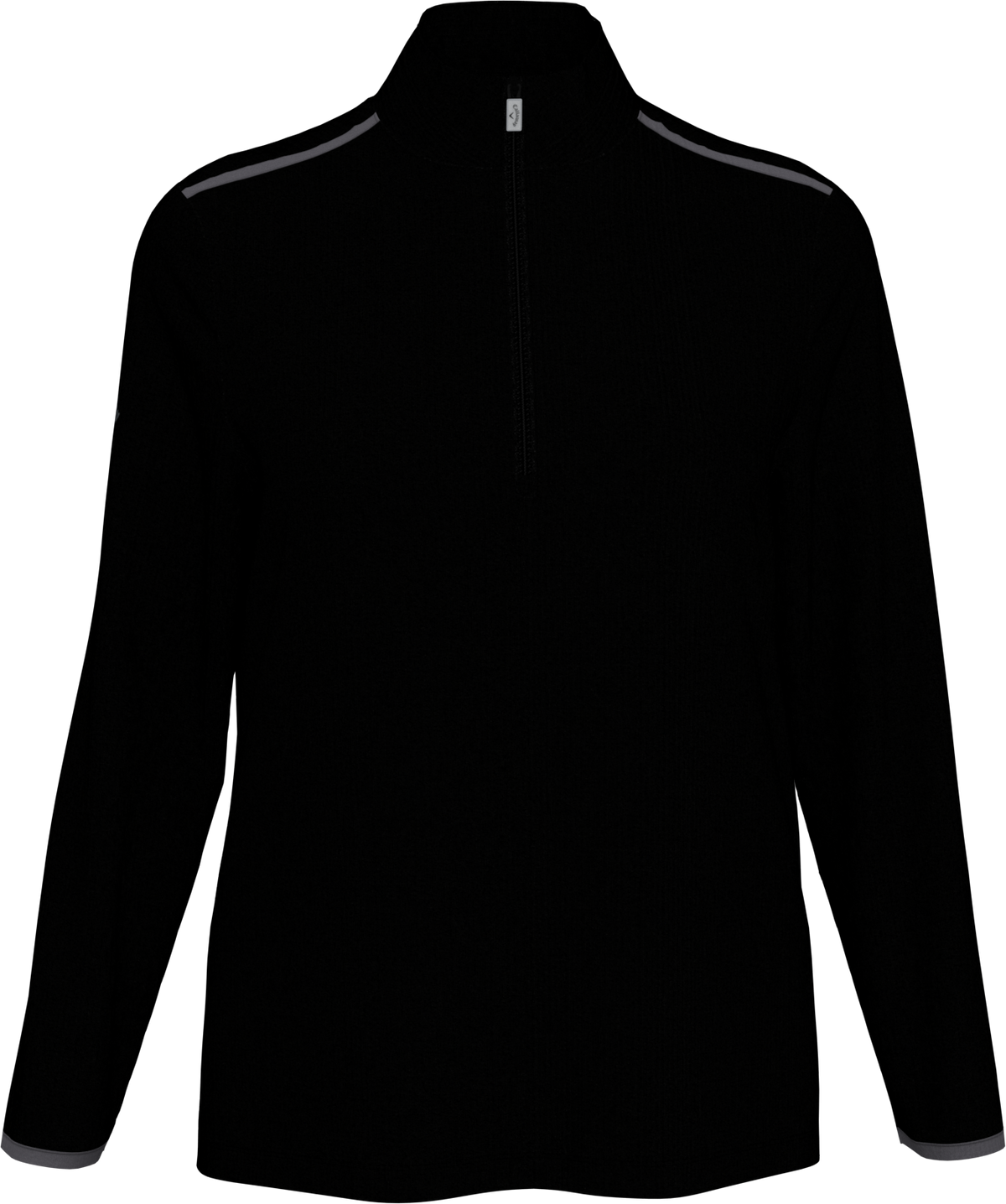 Callaway Golf Cgw509 Long Sleeve Opti-shield 1/4-zip Mock Pullover - Black