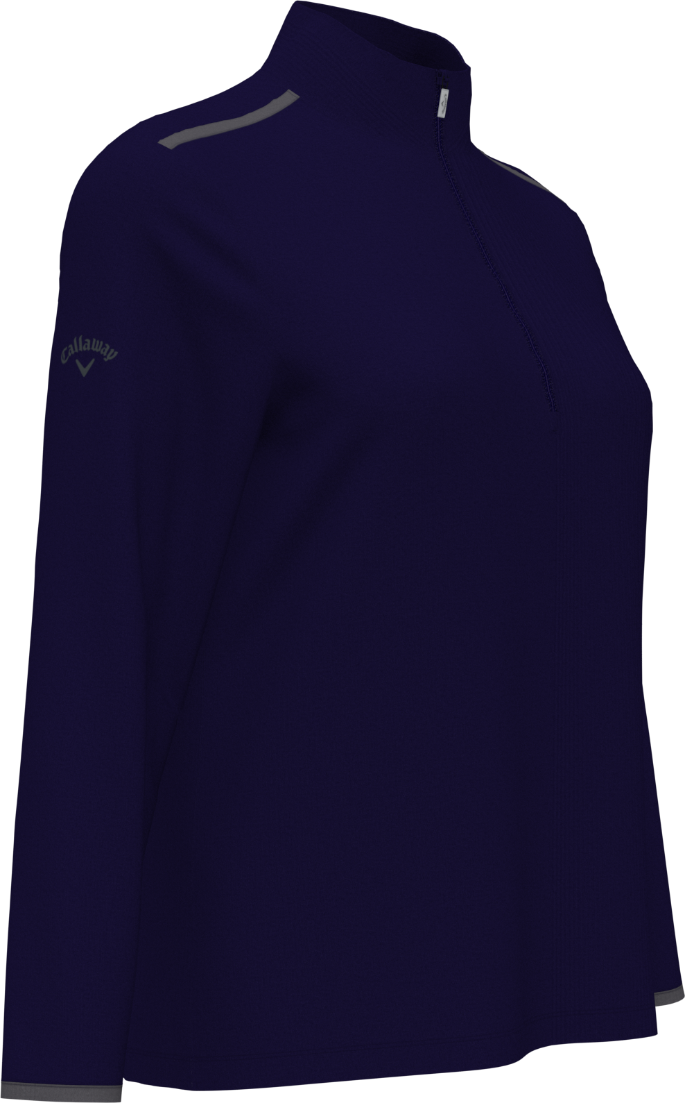 Callaway Golf Cgw509 Long Sleeve Opti-shield 1/4-zip Mock Pullover - Peacoat