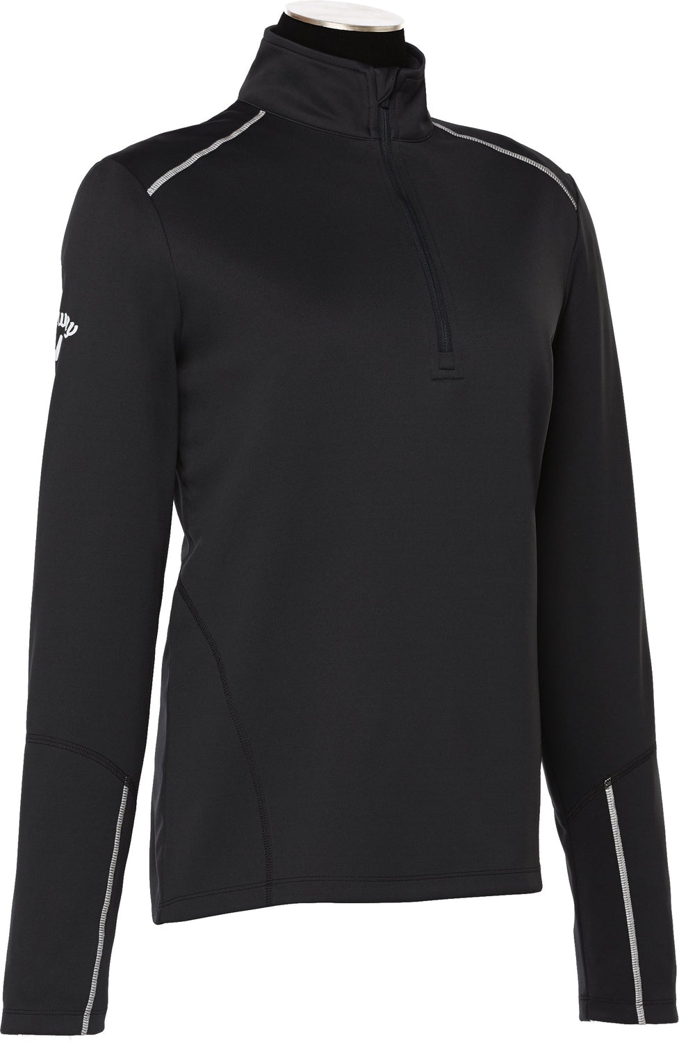 Callaway Golf Cgw545 Long Sleeve Opti-repel 1/4-zip Jacket - Black