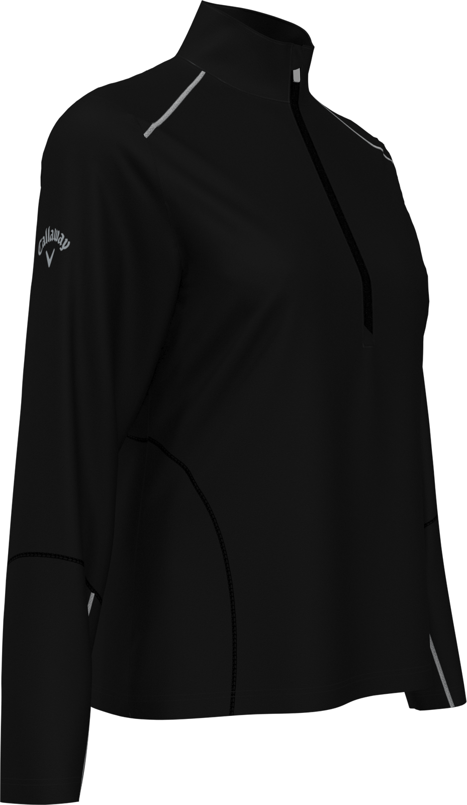 Callaway Golf Cgw545 Long Sleeve Opti-repel 1/4-zip Jacket - Black
