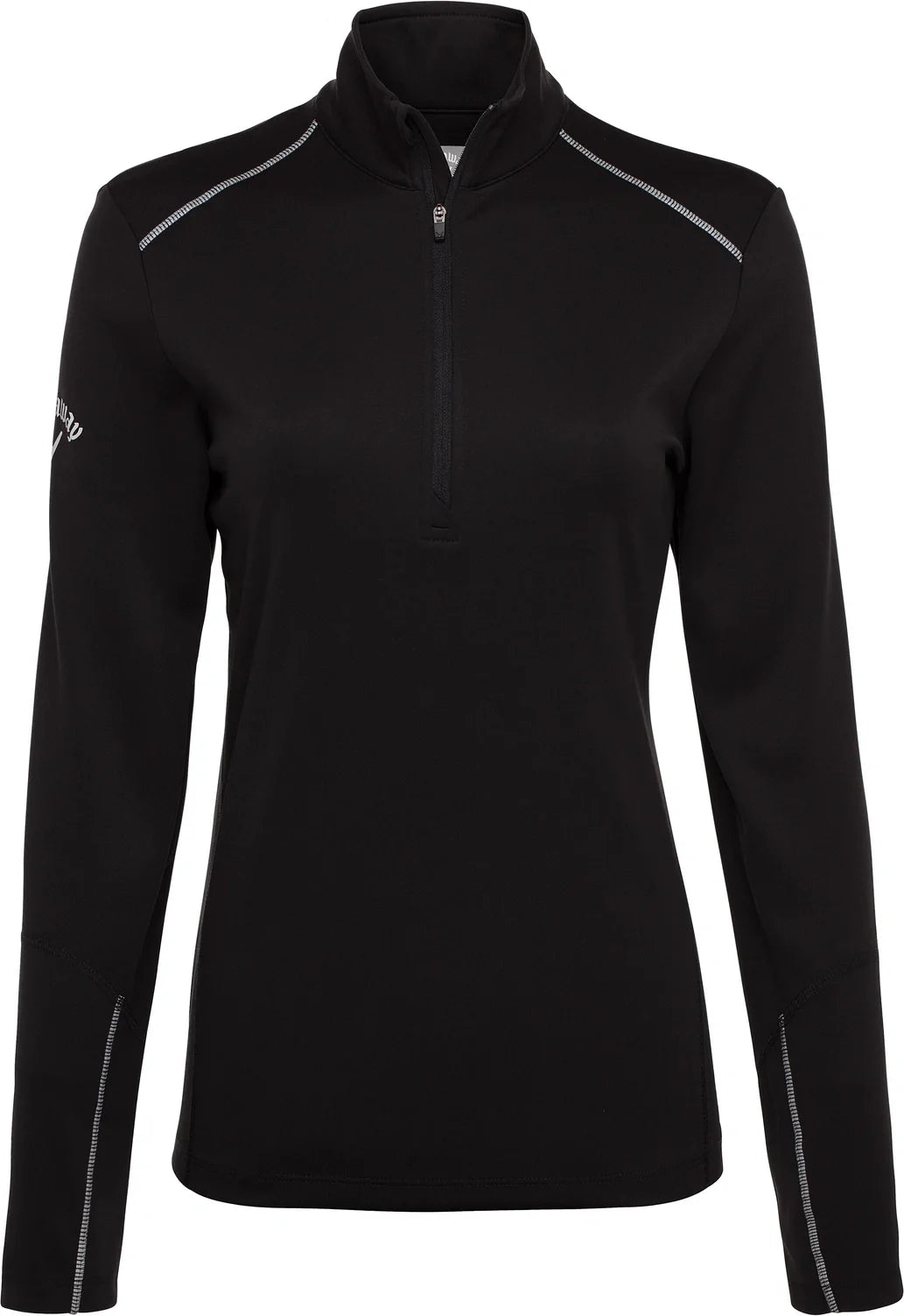 Callaway Golf Cgw545 Long Sleeve Opti-repel 1/4-zip Jacket - Black