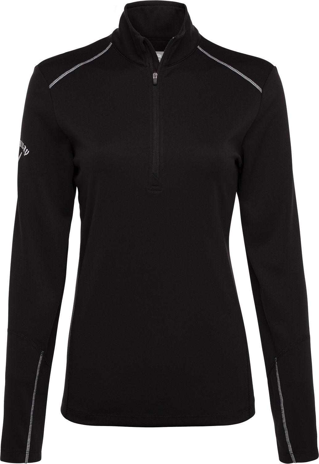 Callaway Golf Cgw545 Long Sleeve Opti-repel 1/4-zip Jacket - Black