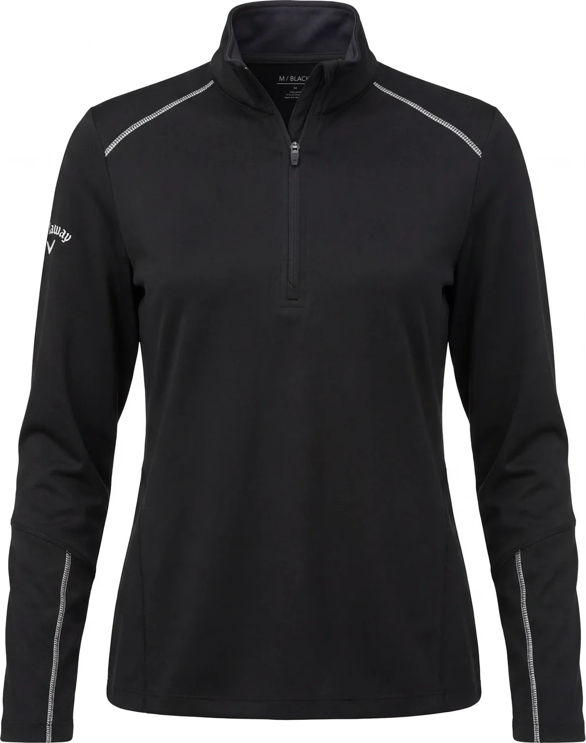 Callaway Golf Cgw545 Long Sleeve Opti-repel 1/4-zip Jacket - Black