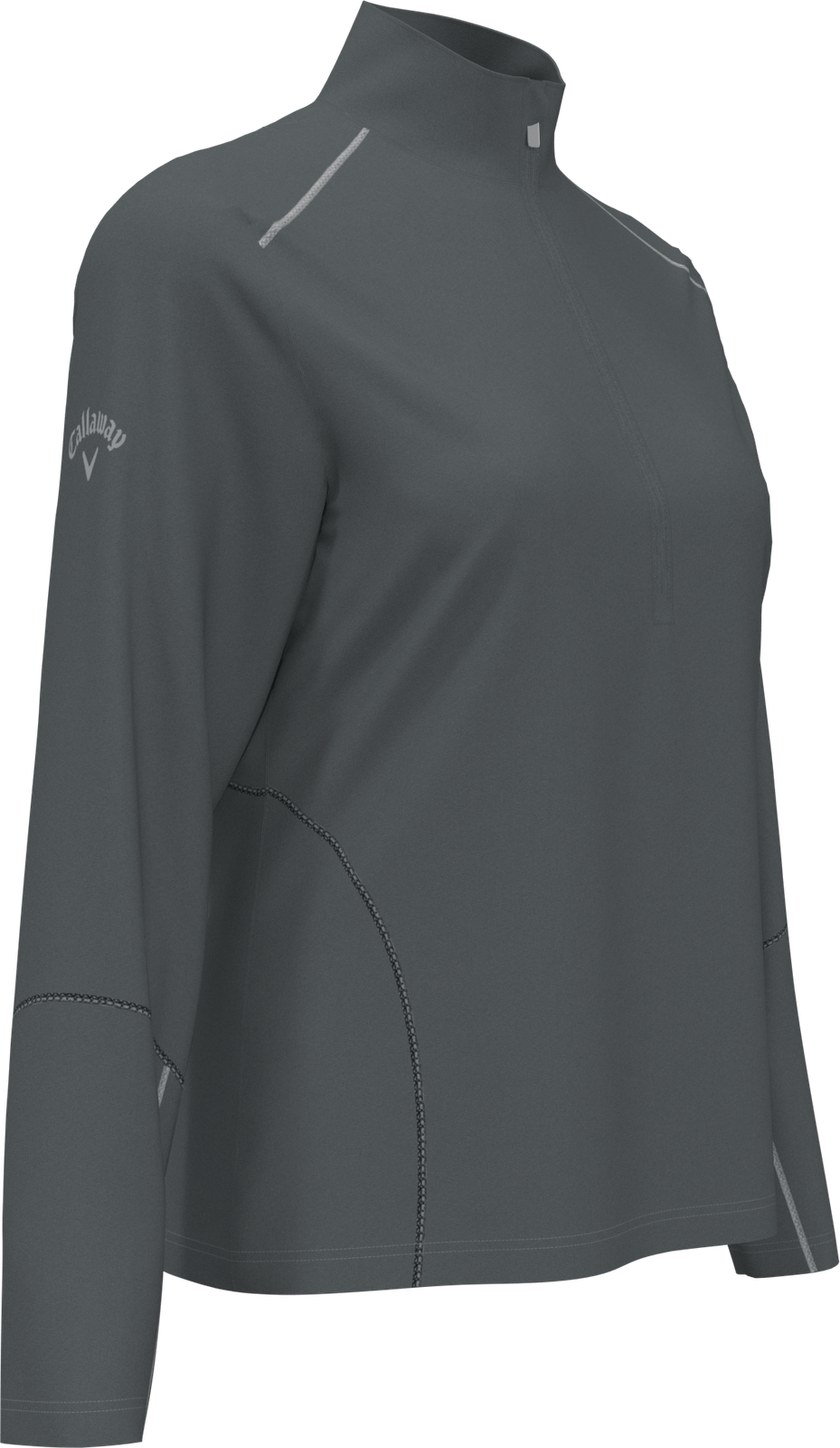 Callaway Golf Cgw545 Long Sleeve Opti-repel 1/4-zip Jacket - Iron Gate
