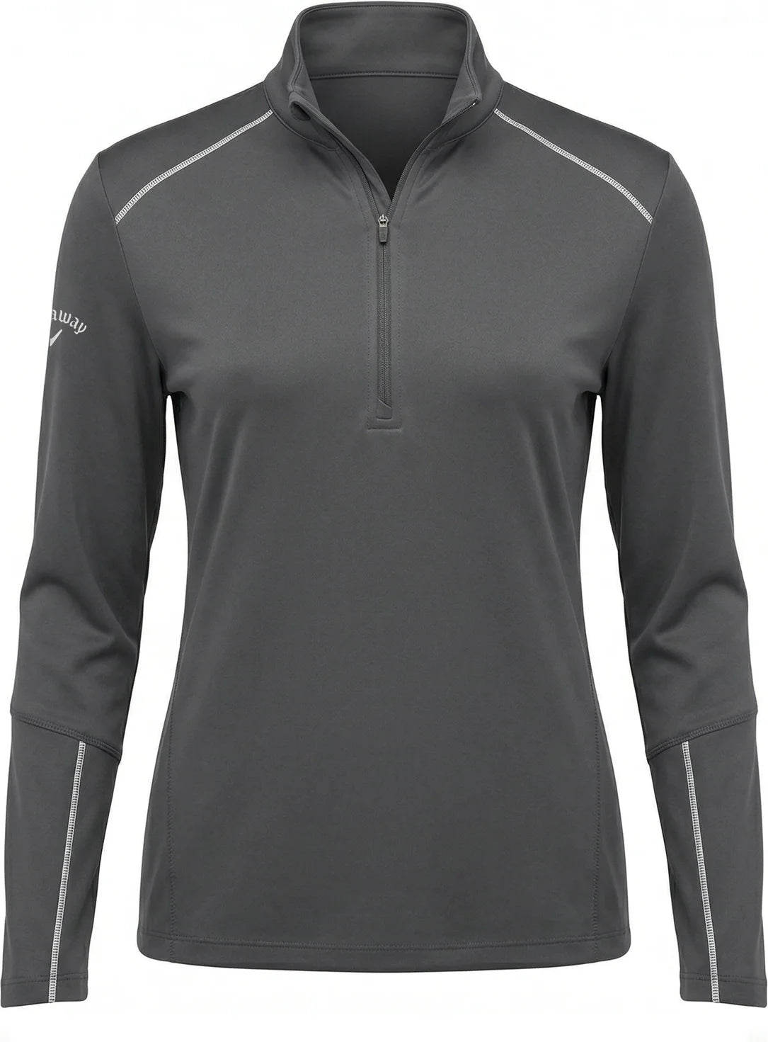 Callaway Golf Cgw545 Long Sleeve Opti-repel 1/4-zip Jacket - Iron Gate