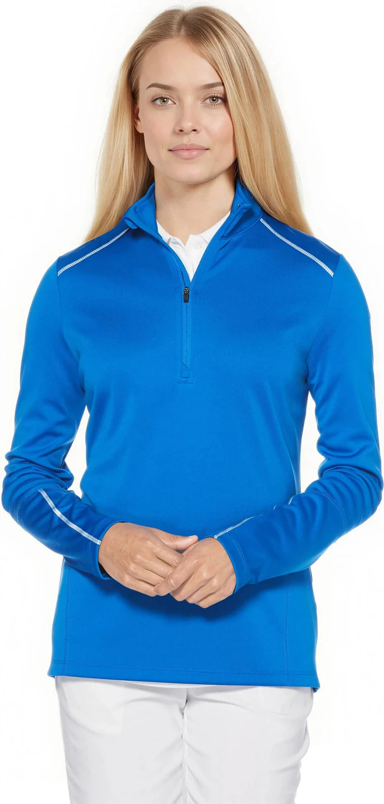 Callaway Golf Cgw545 Long Sleeve Opti-repel 1/4-zip Jacket - Magnetic Blue - Ladies s