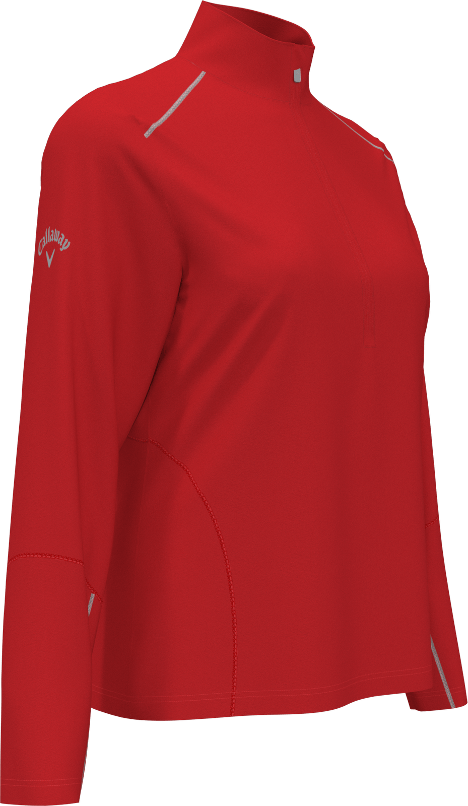 Callaway Golf Cgw545 Long Sleeve Opti-repel 1/4-zip Jacket - Salsa - Ladies s
