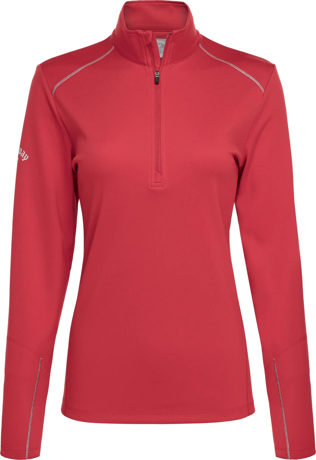 Callaway Golf Cgw545 Long Sleeve Opti-repel 1/4-zip Jacket - Salsa