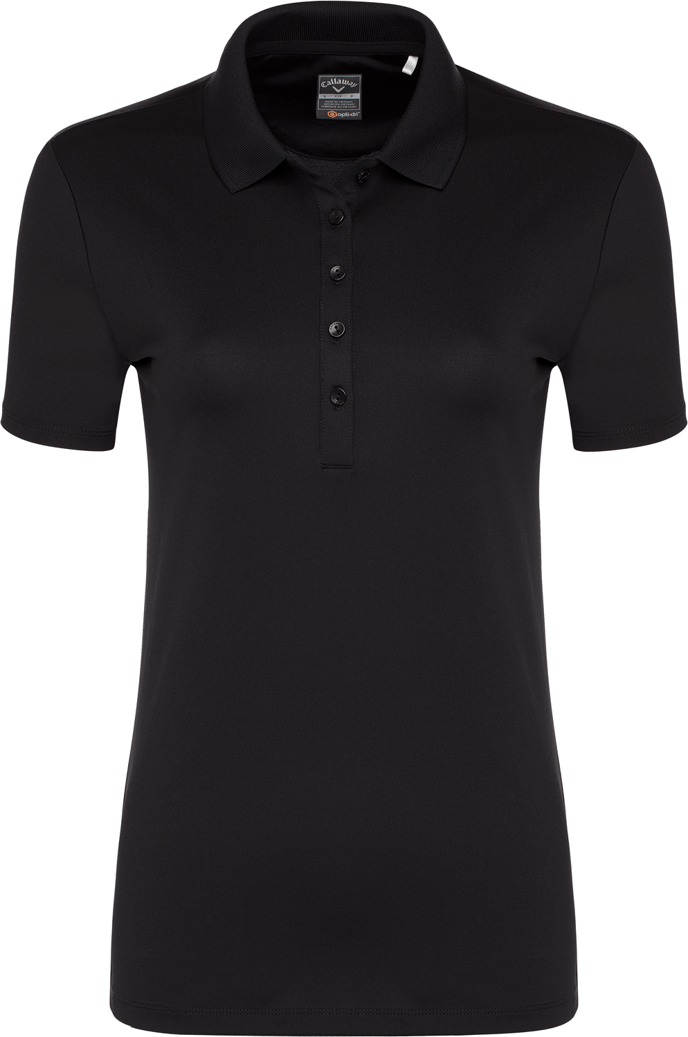 Callaway Golf Cgw555 Short Sleeve Opti-dri Stretch Solid Polo - Black