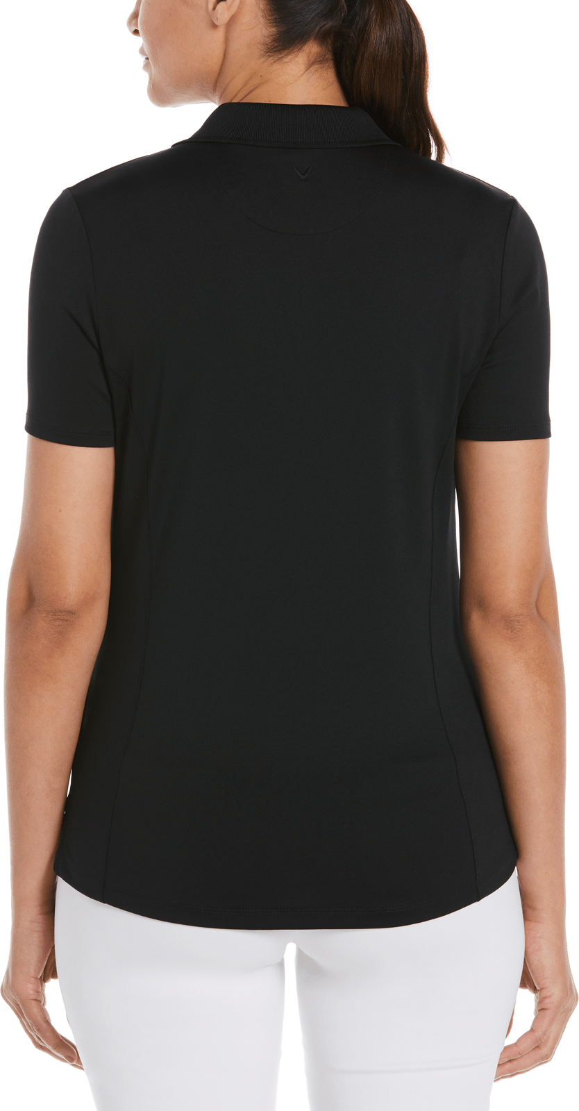Callaway Golf Cgw555 Short Sleeve Opti-dri Stretch Solid Polo - Black