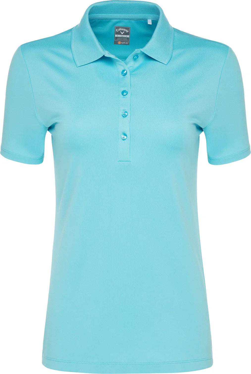 Callaway Golf Cgw555 Short Sleeve Opti-dri Stretch Solid Polo - Blue Atoll