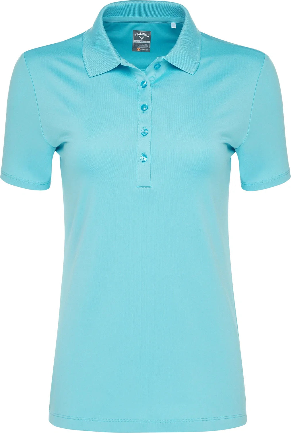 Callaway Golf Cgw555 Short Sleeve Opti-dri Stretch Solid Polo - Blue Atoll
