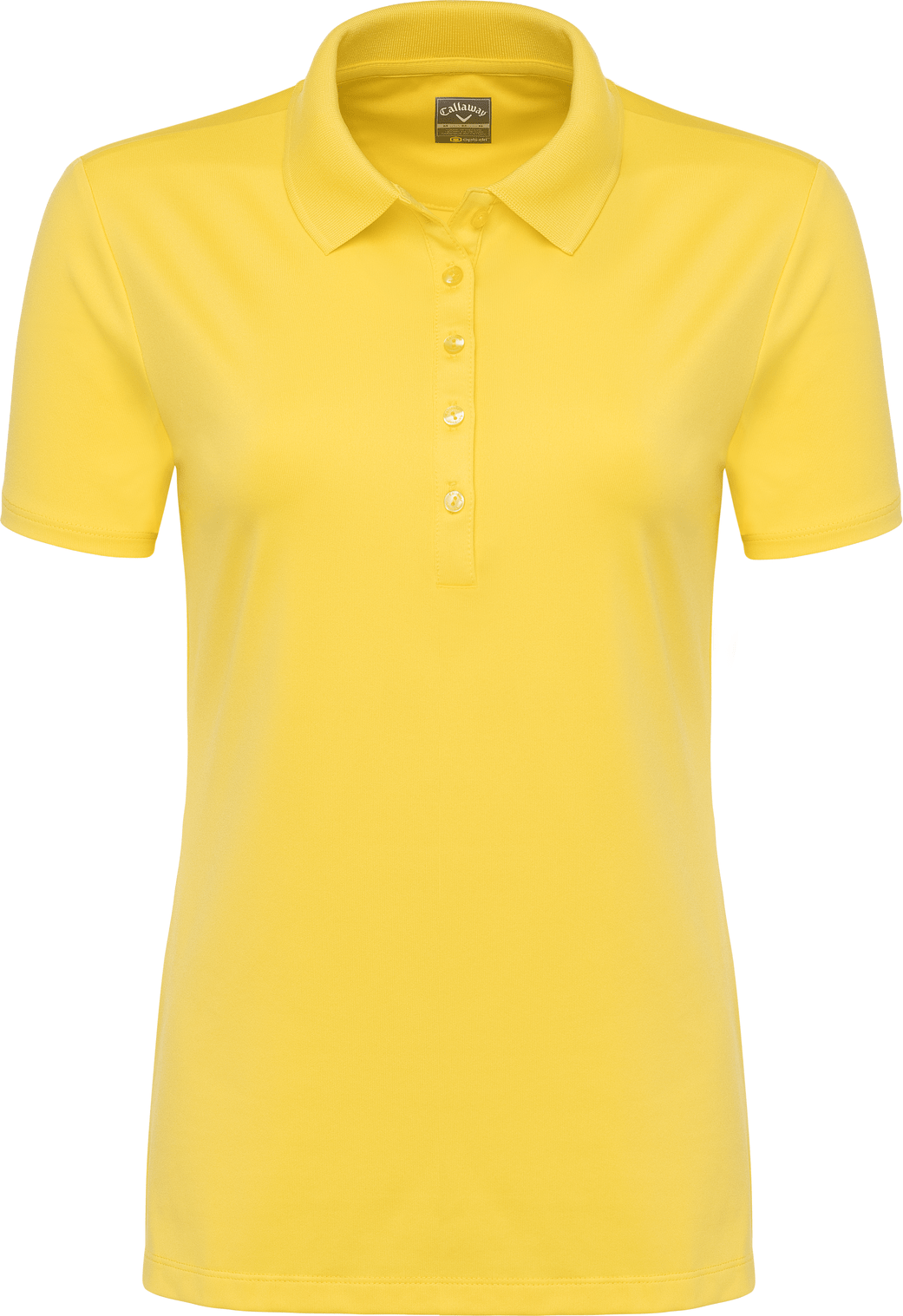 Callaway Golf Cgw555 Short Sleeve Opti-dri Stretch Solid Polo - Lemon Zest
