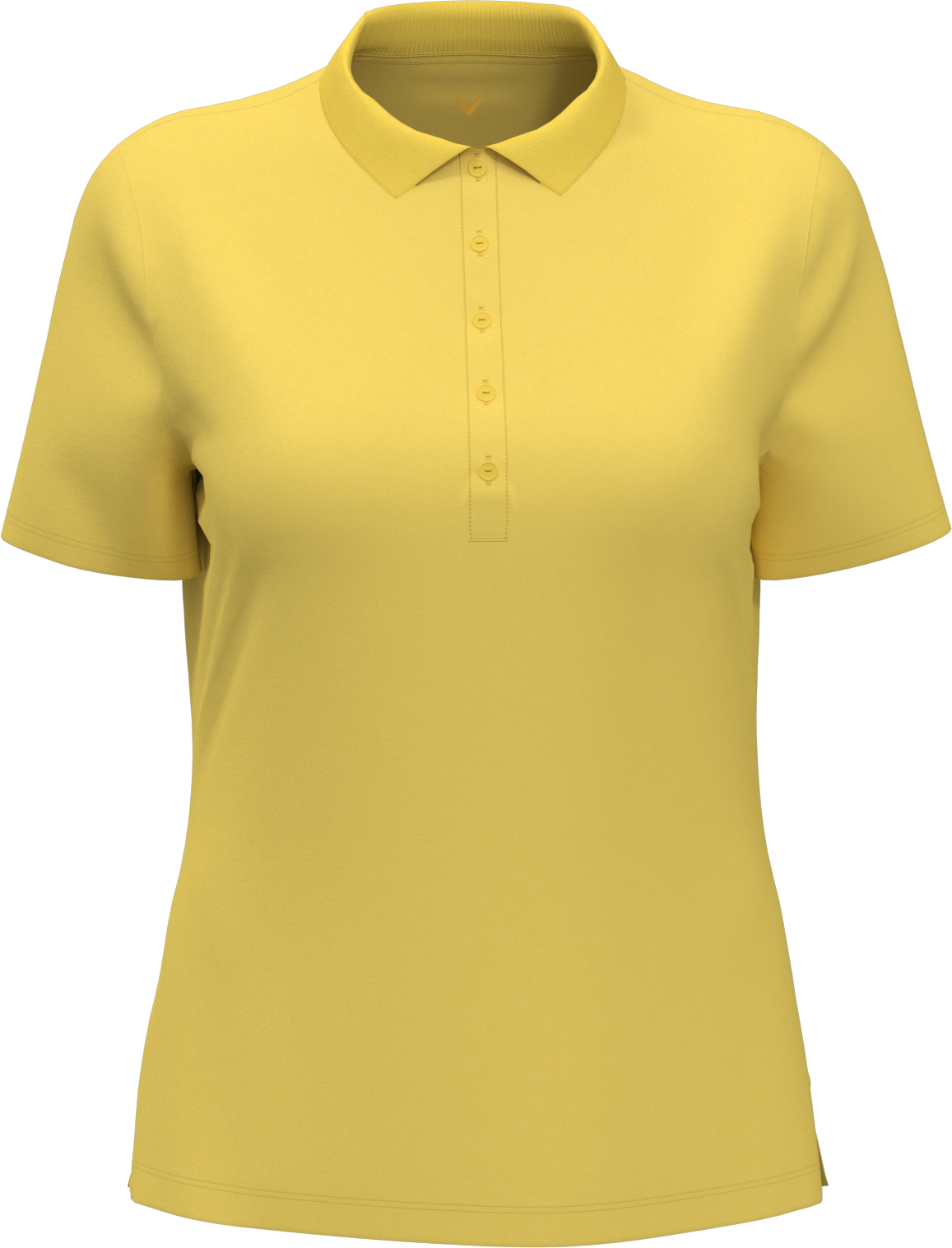 Callaway Golf Cgw555 Short Sleeve Opti-dri Stretch Solid Polo - Lemon Zest
