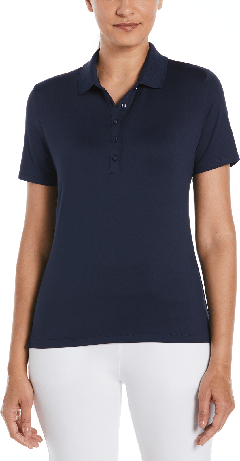 Callaway Golf Cgw555 Short Sleeve Opti-dri Stretch Solid Polo - Peacoat