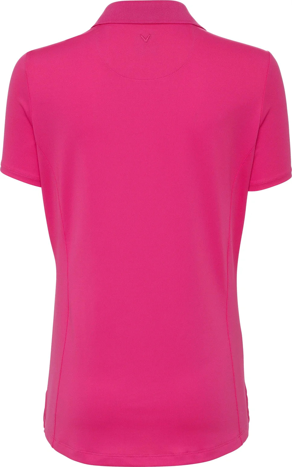 Callaway Golf Cgw555 Short Sleeve Opti-dri Stretch Solid Polo - Very Berry