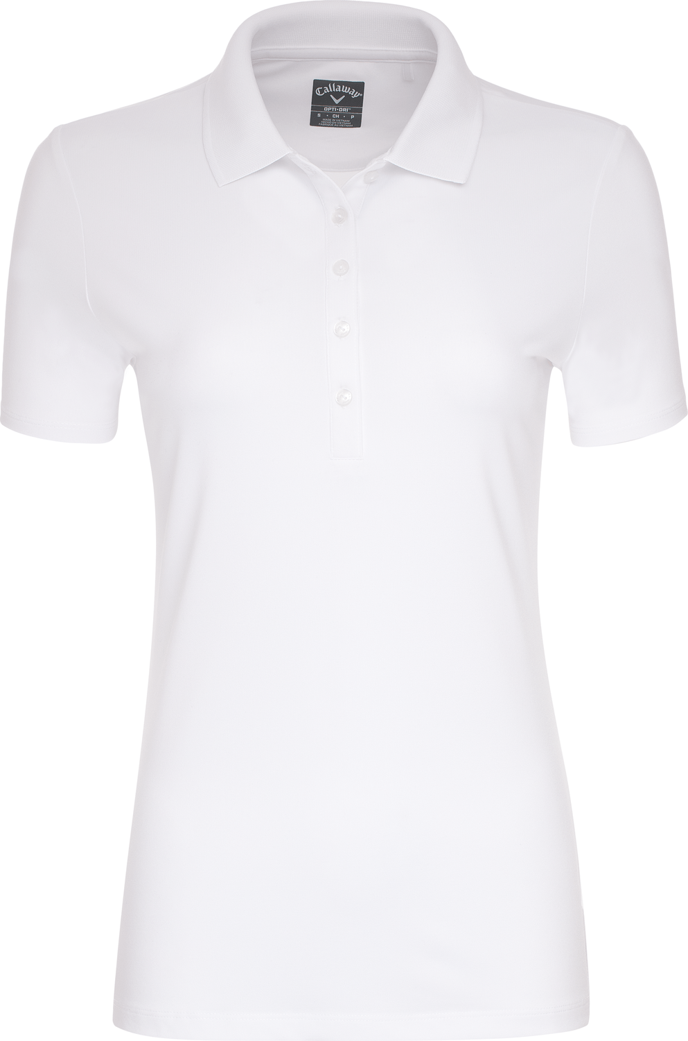 Callaway Golf Cgw555 Short Sleeve Opti-dri Stretch Solid Polo - White