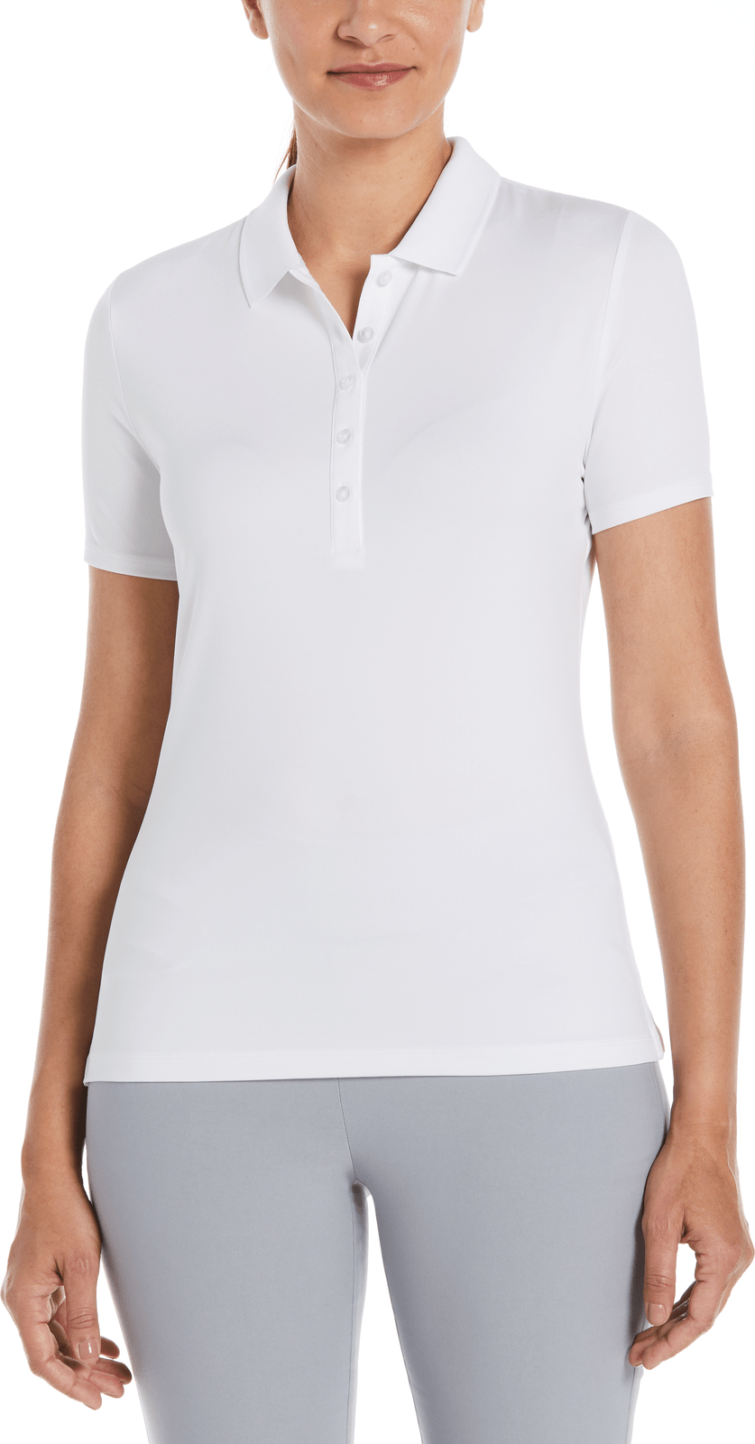 Callaway Golf Cgw555 Short Sleeve Opti-dri Stretch Solid Polo - White