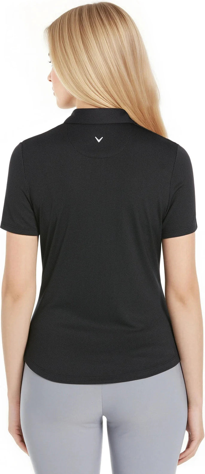 Callaway Golf Cgw693 Birdseye Polo - Black - Ladies s