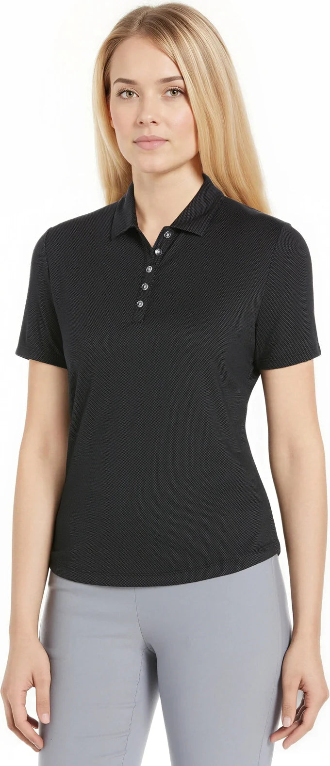 Callaway Golf Cgw693 Birdseye Polo - Black - Ladies s