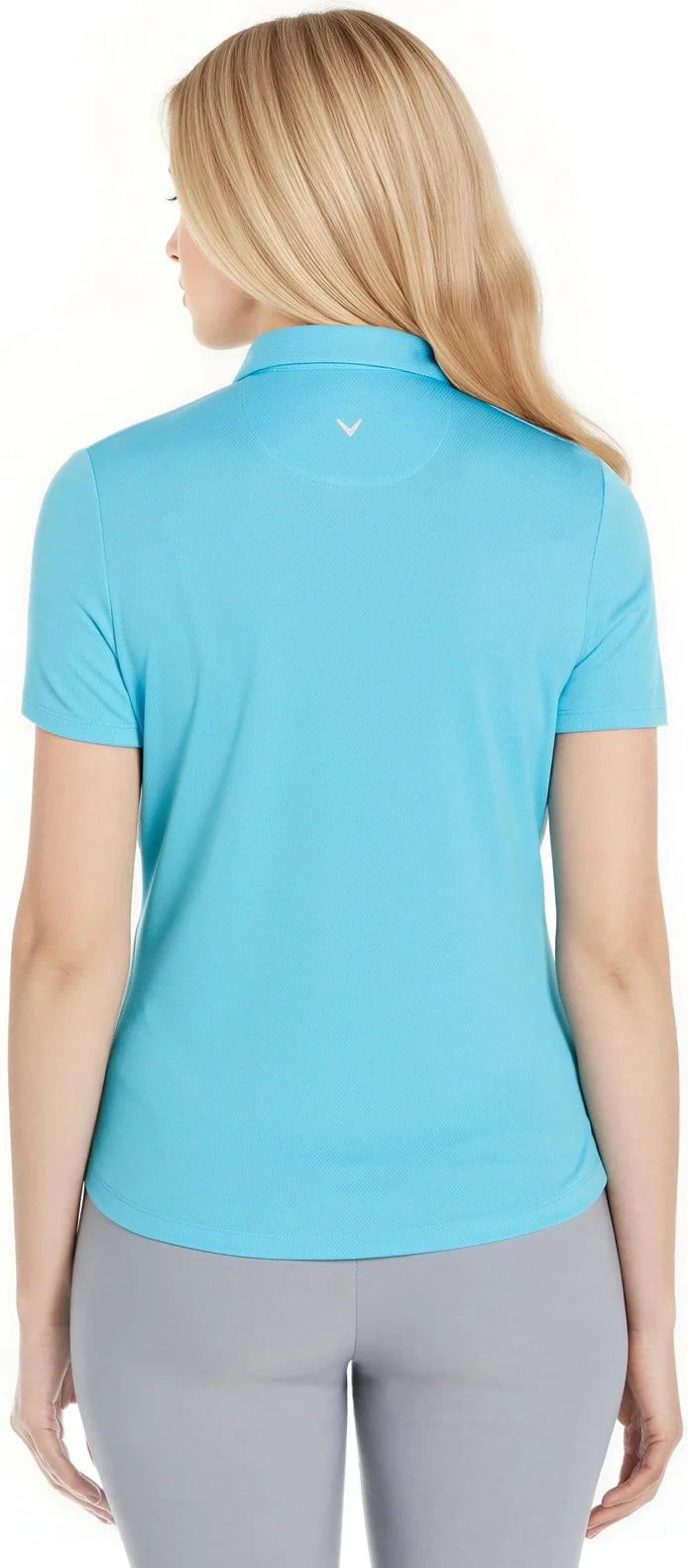 Callaway Golf Cgw693 Birdseye Polo - Blue Atoll - Ladies s