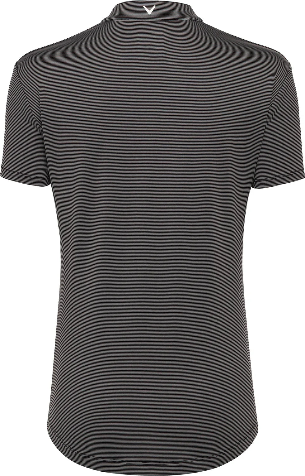 Callaway Golf Cgw703 Short Sleeve Mock Neck Fine Line Stripe Polo - Black