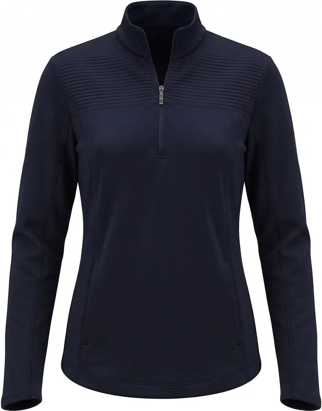 Callaway Golf Cgw704 Long Sleeve Ottoman Fleece Pullover Jacket - Peacoat