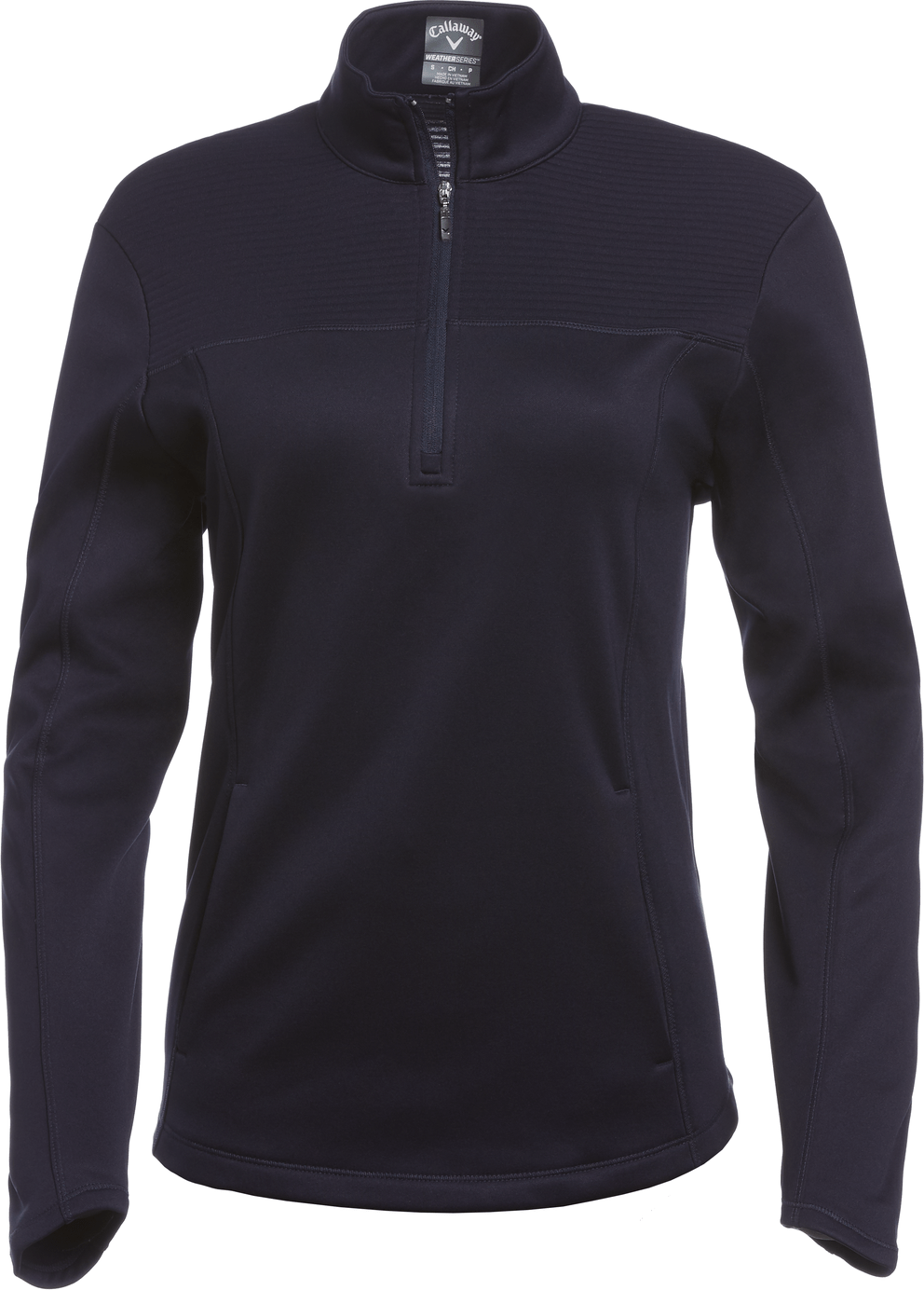 Callaway Golf Cgw704 Long Sleeve Ottoman Fleece Pullover Jacket - Peacoat