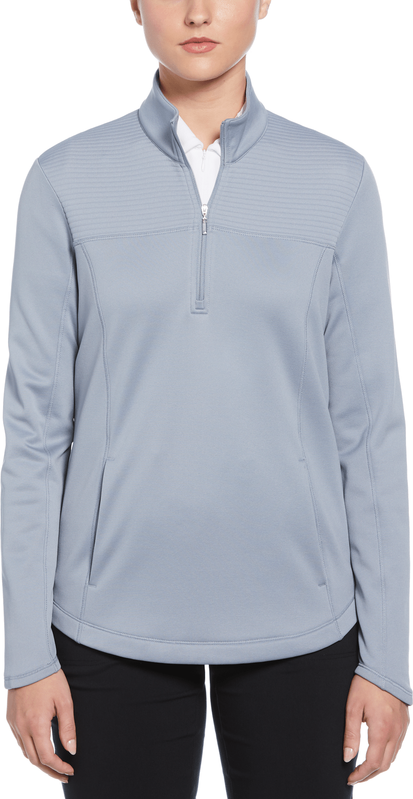 Callaway Golf Cgw704 Long Sleeve Ottoman Fleece Pullover Jacket - Tradewinds