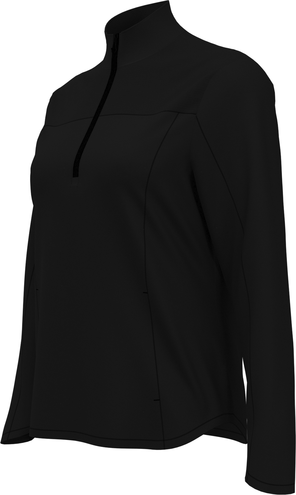 Callaway Golf Cgw704 Long Sleeve Ottoman Fleece Pullover Jacket - Black