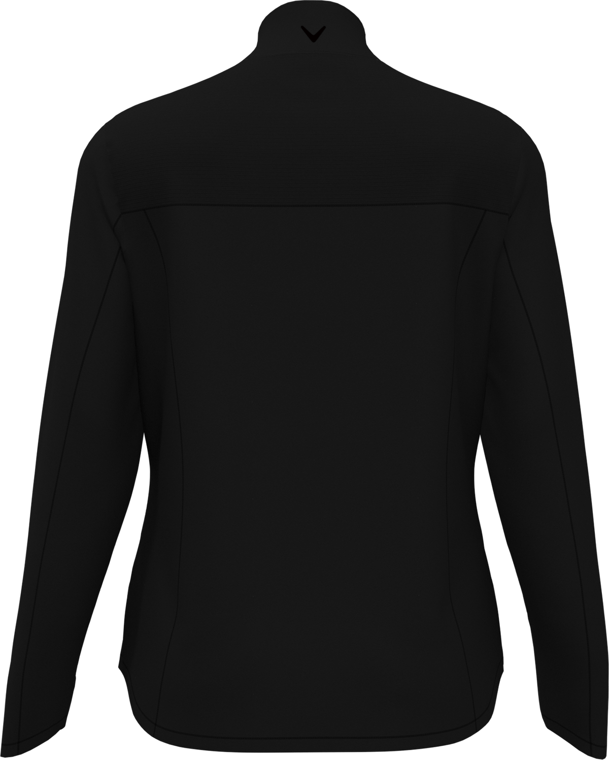 Callaway Golf Cgw704 Long Sleeve Ottoman Fleece Pullover Jacket - Black