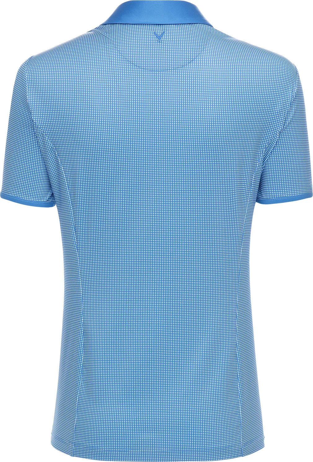 Callaway Golf Cgw747 Gingham Short Sleeve Polo Shirt - Magnetic Blue