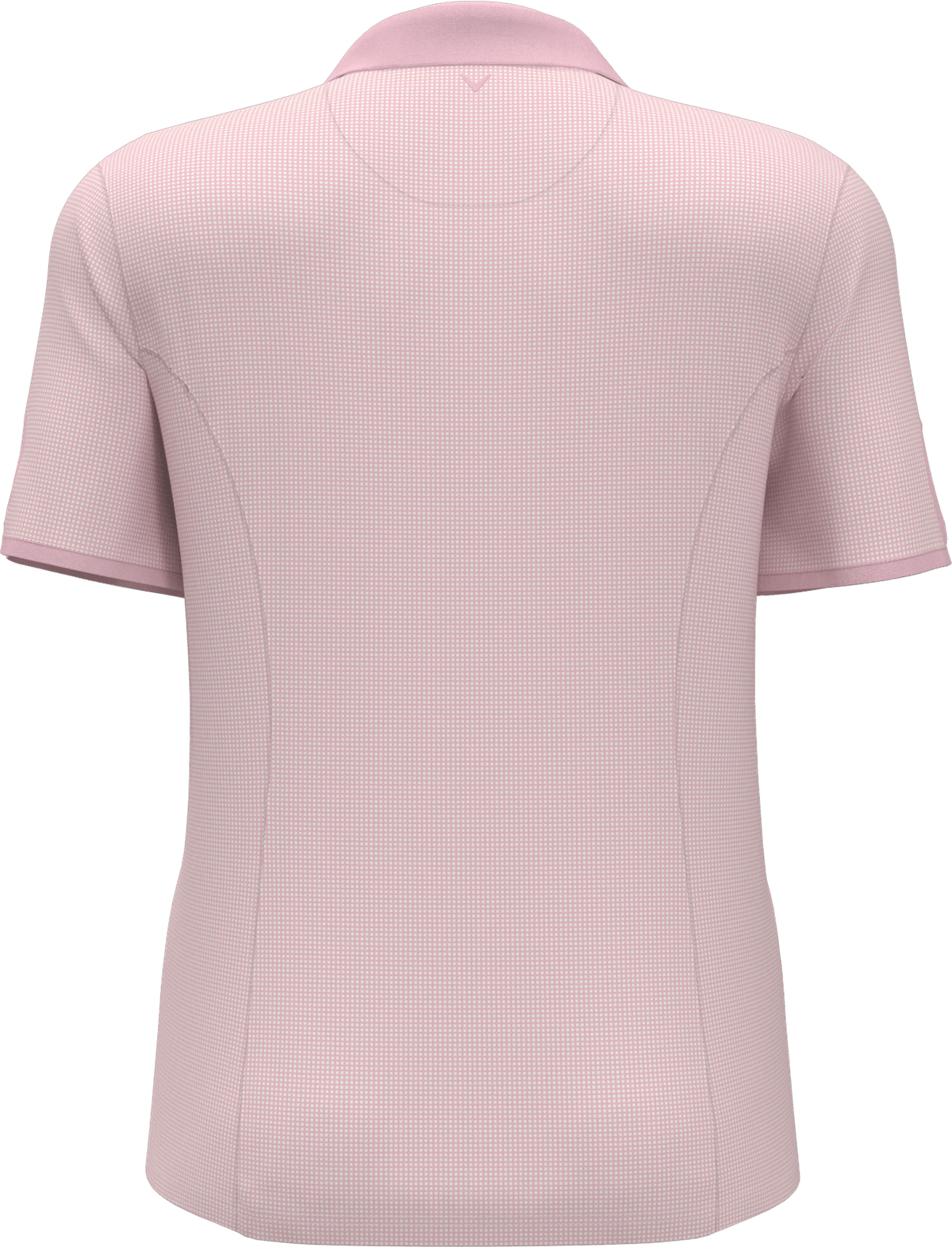 Callaway Golf Cgw747 Gingham Short Sleeve Polo Shirt - Orchid Pink