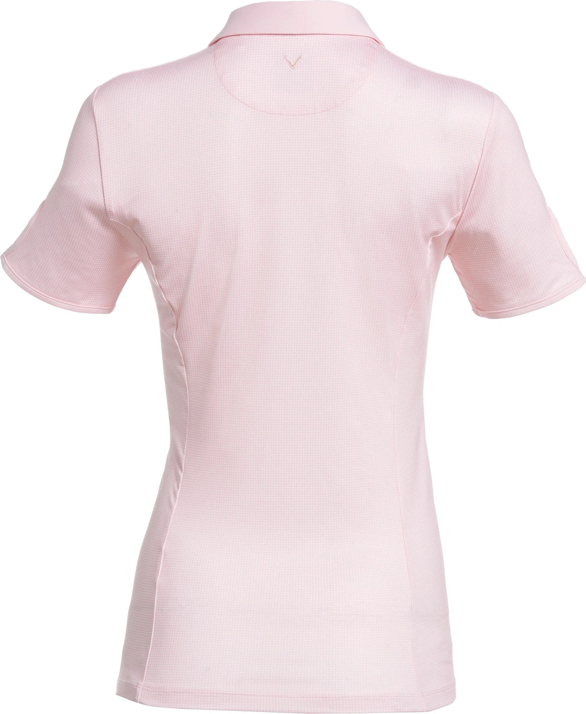 Callaway Golf Cgw747 Gingham Short Sleeve Polo Shirt - Orchid Pink
