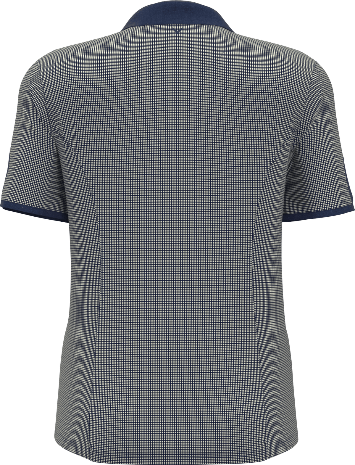 Callaway Golf Cgw747 Gingham Short Sleeve Polo Shirt - Peacoat