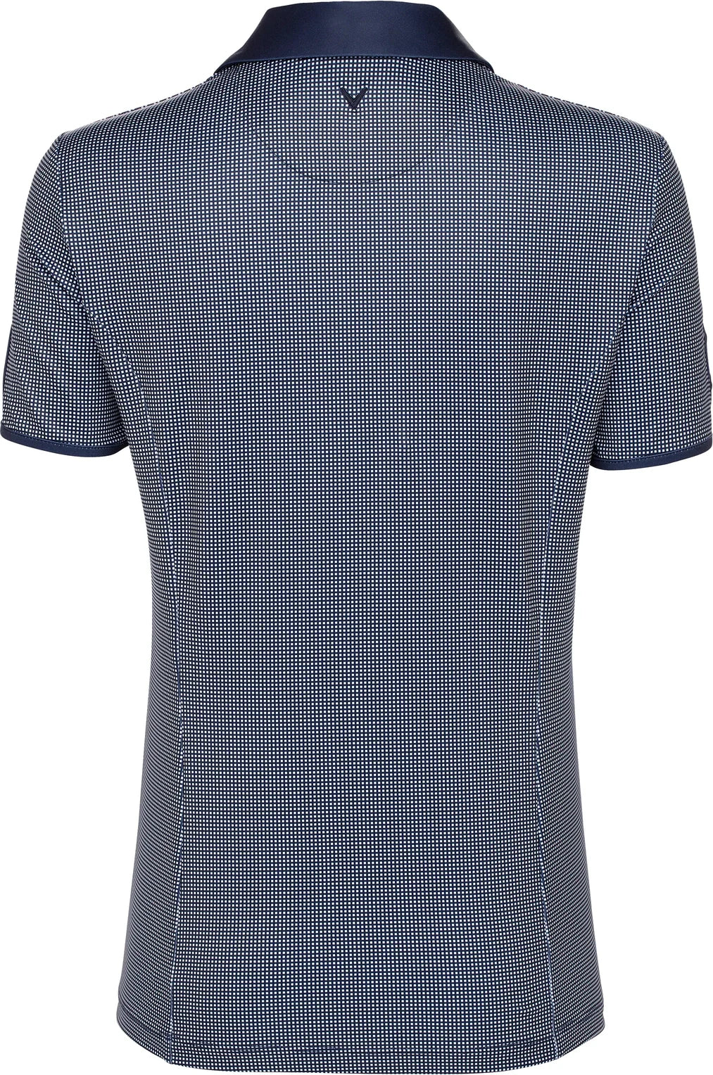 Callaway Golf Cgw747 Gingham Short Sleeve Polo Shirt - Peacoat