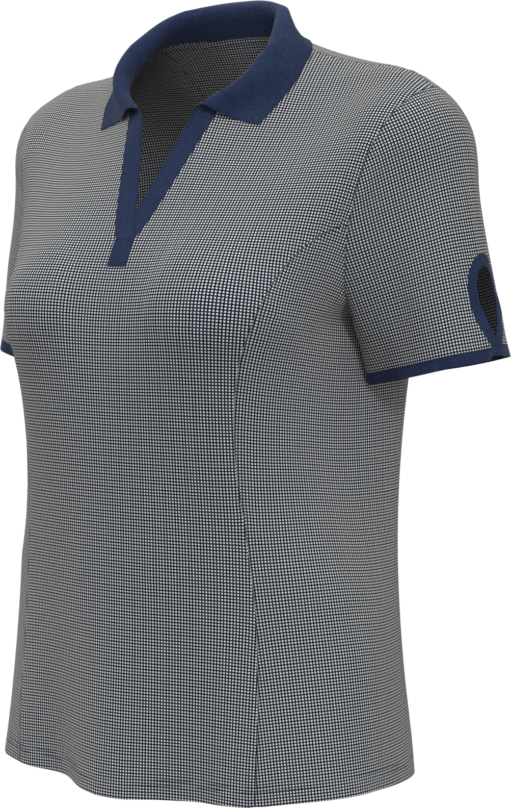 Callaway Golf Cgw747 Gingham Short Sleeve Polo Shirt - Peacoat