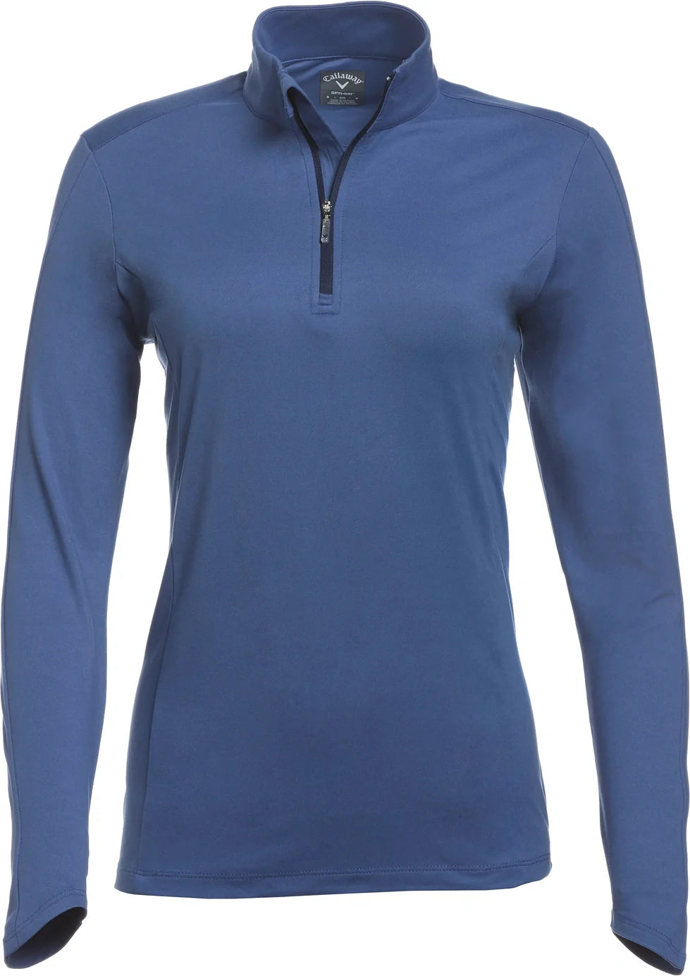Callaway Golf Cgw748 Solid Knit Long Sleeve 1/4 Zip Shirt - Coastal Fjord