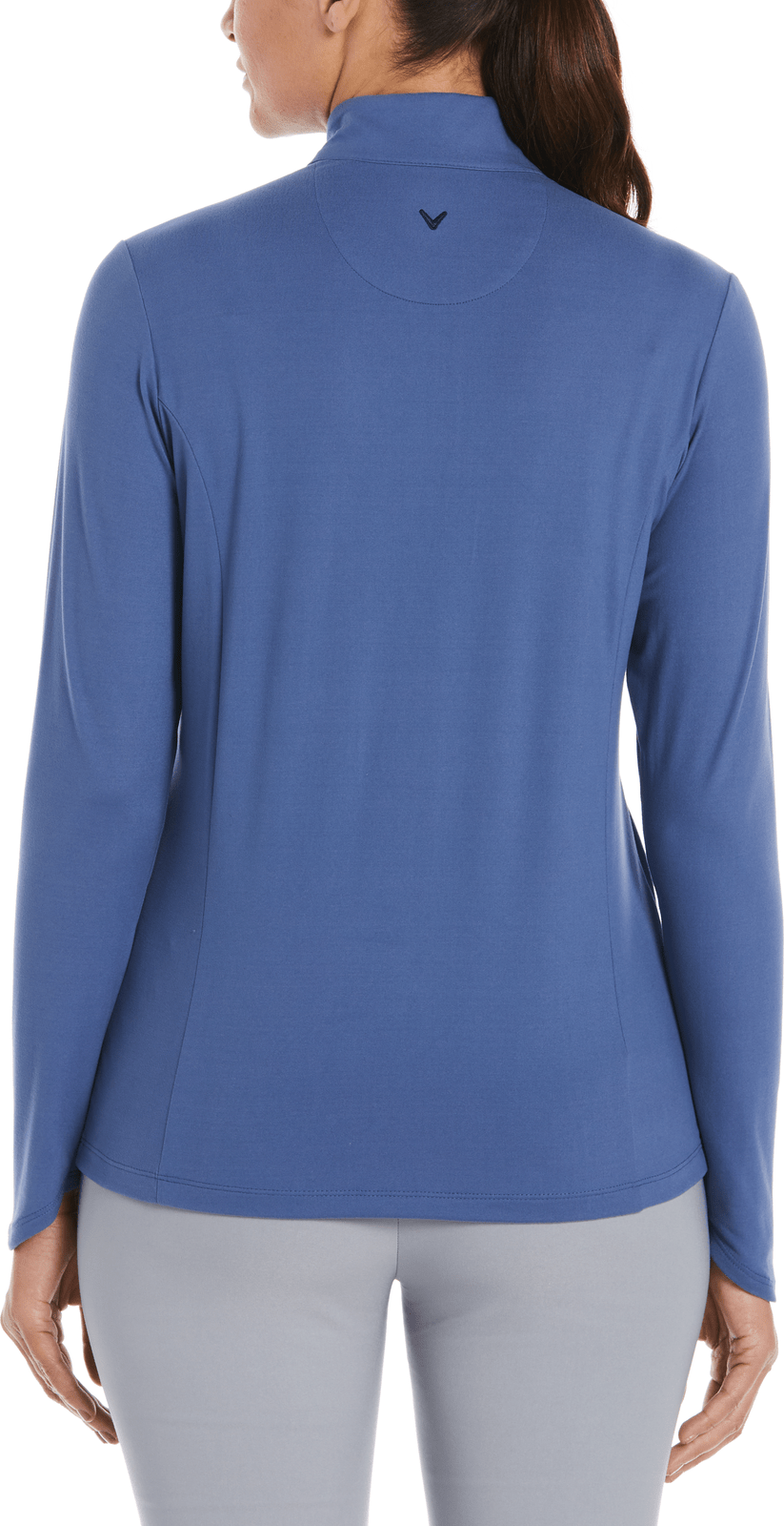Callaway Golf Cgw748 Solid Knit Long Sleeve 1/4 Zip Shirt - Coastal Fjord