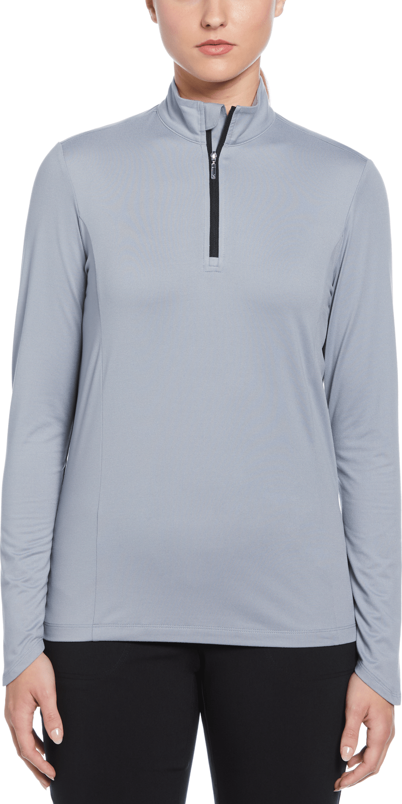 Callaway Golf Cgw748 Solid Knit Long Sleeve 1/4 Zip Shirt - Tradewinds
