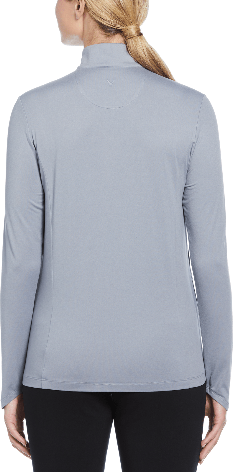Callaway Golf Cgw748 Solid Knit Long Sleeve 1/4 Zip Shirt - Tradewinds