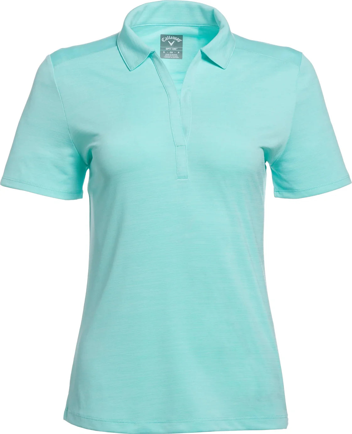 Callaway Golf Cgw751 Short Sleeve Ladies Broken Stripe Polo - Aruba Blue